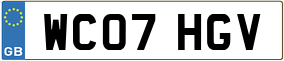 Truck License Plate
